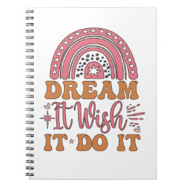 Caderno Espiral Sonhe Que Deseje