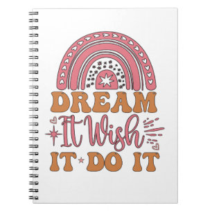Caderno Espiral Sonhe Que Deseje