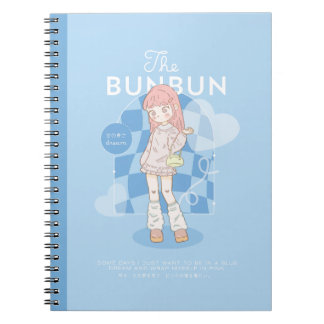 Caderno Espiral Sonho Azul Rosa