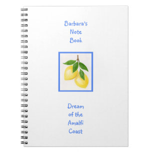 Caderno Espiral Sonho da Costa Amalfi PERSONALIZADO