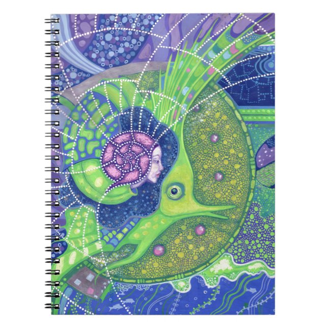 Caderno Espiral Sonho da lua de cheio (Frente)