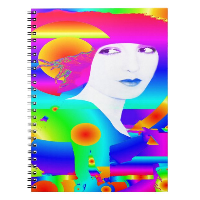 Caderno Espiral Sonho de abstrato Color (Frente)