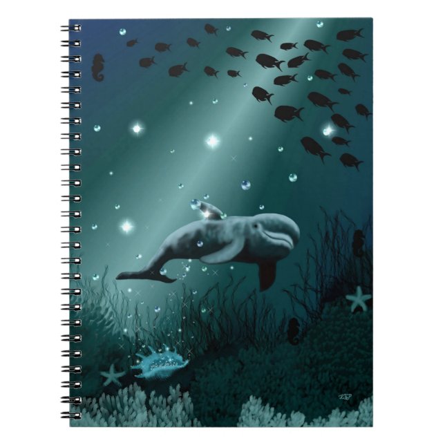 Caderno Espiral Sonho de golfinho (Frente)