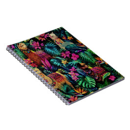 Caderno Espiral Sonho de Llama na Selva Padrão de Superfície Perfe