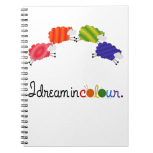 Caderno Espiral Sonho em projetos da confecção de malhas ou do