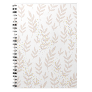 Caderno Espiral Sonho Floral Elegante: Delicado Padrão Folheto