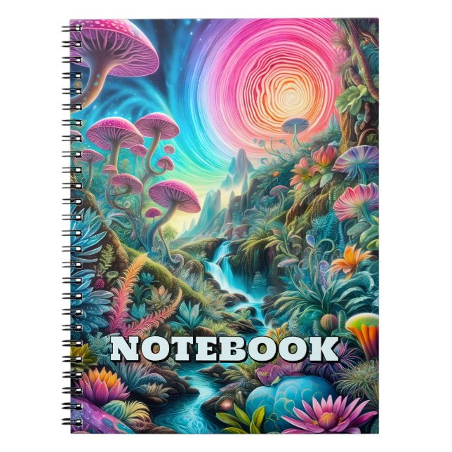 Caderno Espiral Sonho Psicodélico Encantado (Frente)