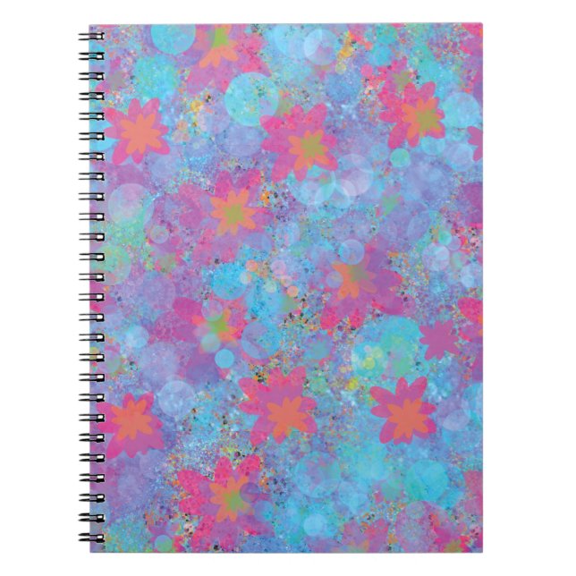 Caderno Espiral Sonho Rosa e Turquesa (Frente)