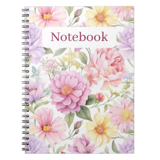 Caderno Espiral Sonho Rosa Floral