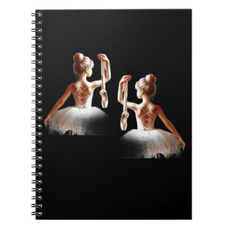 Caderno Espiral "Sonhos Ballerina - Notebo Espiral da Dança da Águ