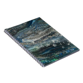 Caderno Espiral Sonhos da pintura do abstrato Oceano 20 