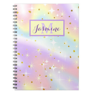 Caderno Espiral Sonhos de Aquarela Pastel - Personalizados