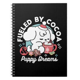 Caderno Espiral Sonhos De Bolachas Cozy - Chocolate Quente e Natal