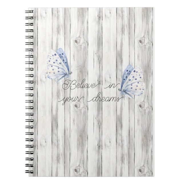 Caderno Espiral Sonhos de Borboleta Lavanda (Frente)