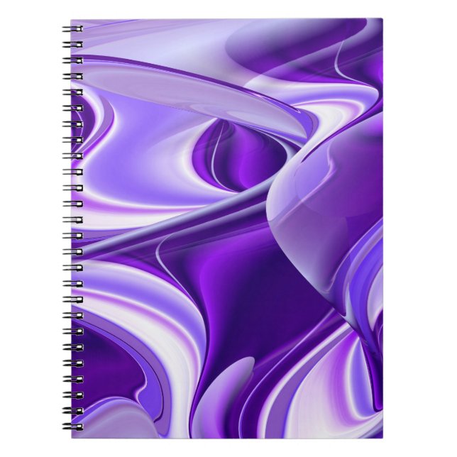 Caderno Espiral Sonhos de Flor Roxo (Frente)