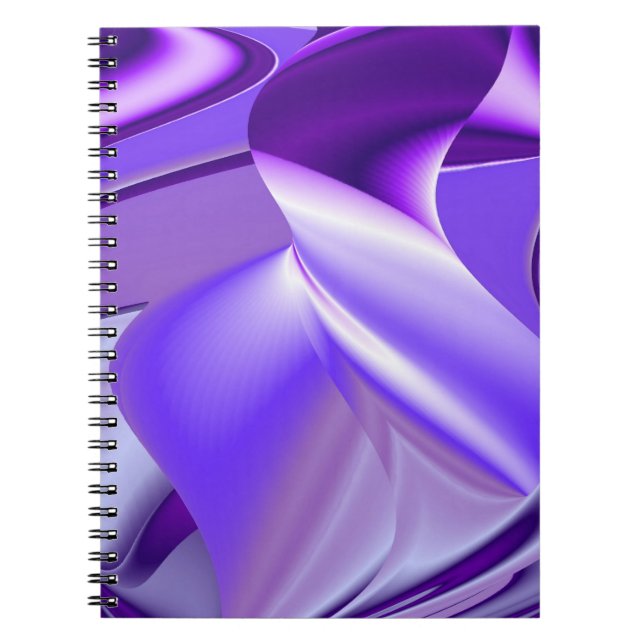 Caderno Espiral Sonhos de Flor Roxo (Frente)