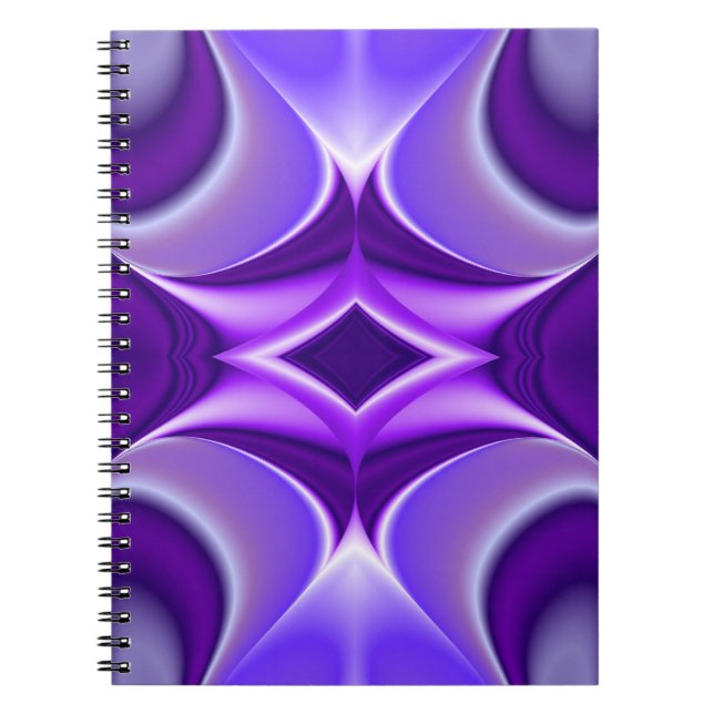 Caderno Espiral Sonhos de Flor Roxo (Frente)