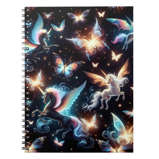 Caderno Espiral Sonhos de Unicórnio (Frente)