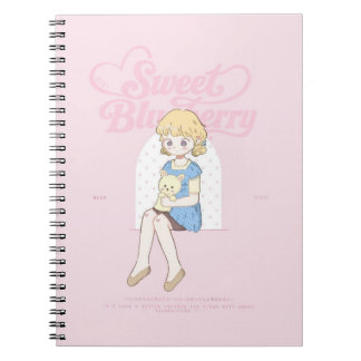 Caderno Espiral Sonhos Doces de Mirtilo ✩°。 ⋆。°✩