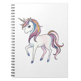 Caderno Espiral Sonhos Mágicos de Unicórnio - Design Fantástico e 