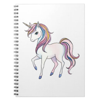 Caderno Espiral Sonhos Mágicos de Unicórnio - Design Fantástico e 