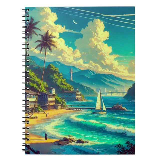 Caderno Espiral Sonhos Tropicais Ryukyu (Frente)