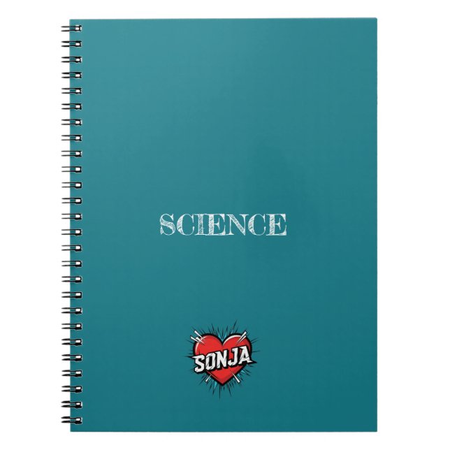 Caderno Espiral Sonja Heart Turquoise (Frente)