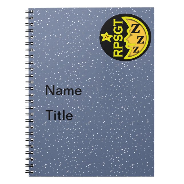 Caderno Espiral SONO POLYSOMNOGRAPHY de RPSGT por Slipperywindow (Frente)