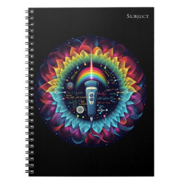 Caderno Espiral Sonografia - Ondas de Ultrassom Coloridas - Física