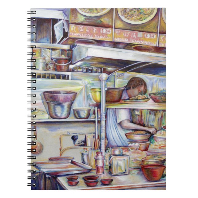 Caderno Espiral Sopa de rabo-de-porco, Singapura (Frente)