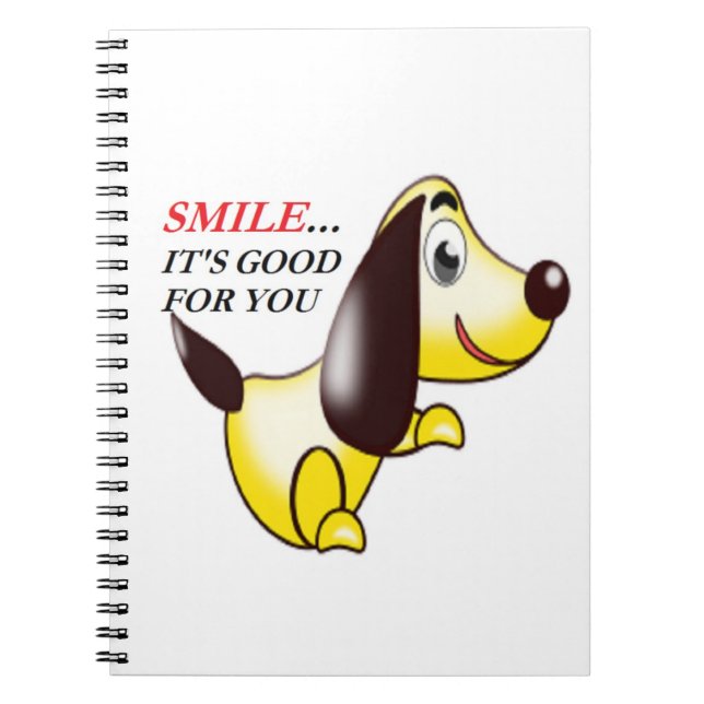 CADERNO ESPIRAL SORRIR... É BOM PARA VOCÊ (Frente)