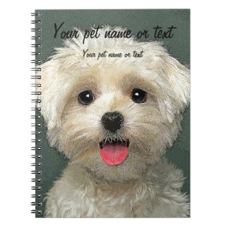 Caderno Espiral Sorrir o Bonito Cão Maltês