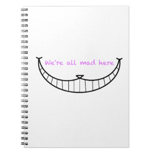 Caderno Espiral Sorriso do gato de Cheshire