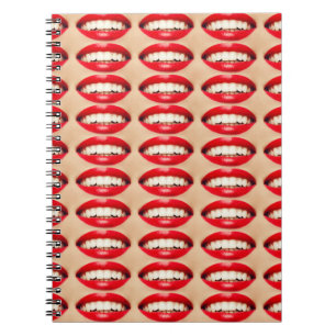 Caderno Espiral Sorriso perfeito Fatale Pop-art