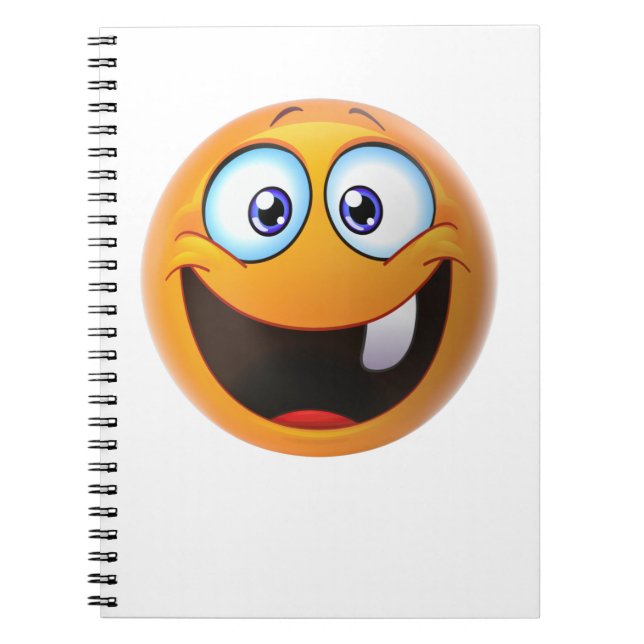 Caderno Espiral Sorriso sem dentes Amarelo (Frente)