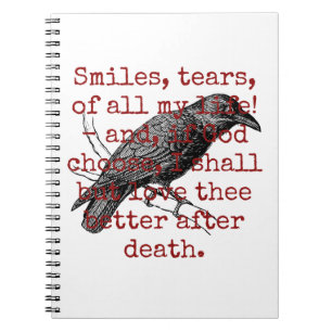 Caderno Espiral Sorrisos Lágrimas De Toda A Minha Vida - Citação D