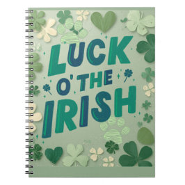 Caderno Espiral Sorte dos irlandeses    