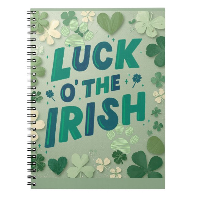 Caderno Espiral Sorte dos irlandeses     (Frente)
