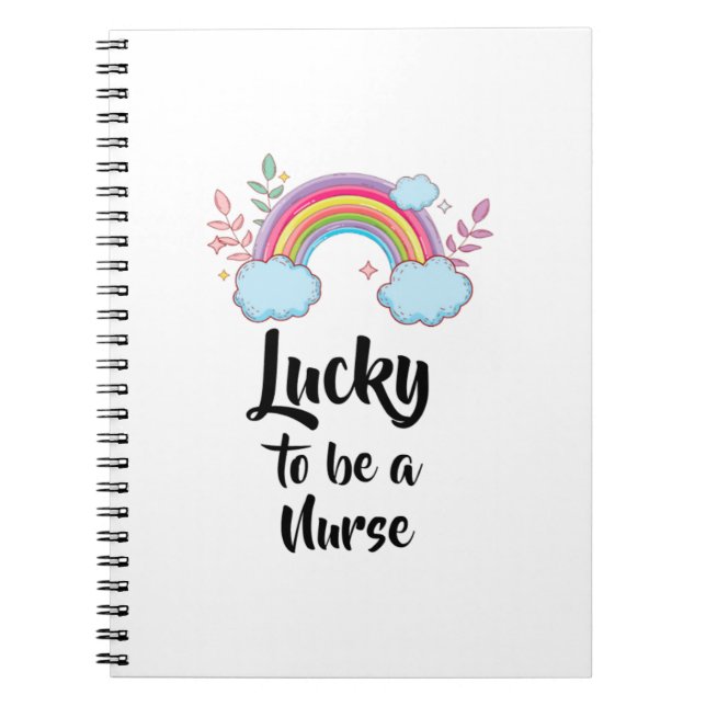 Caderno Espiral Sorte Ser Enfermeira (Frente)