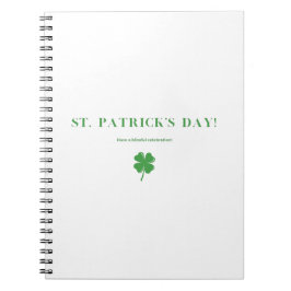 Caderno Espiral Sorte | Tipografia | Tenha uma Rua feliz do Patric