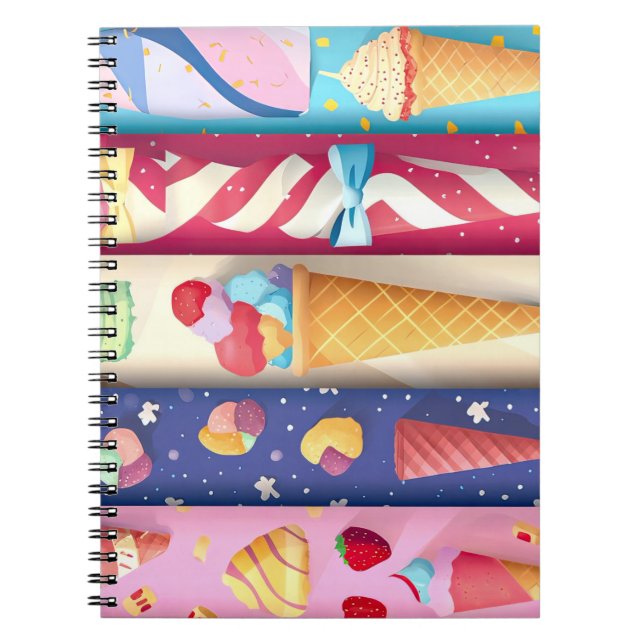 Caderno Espiral Sorvete (Frente)