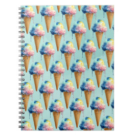 Caderno Espiral Sorvete