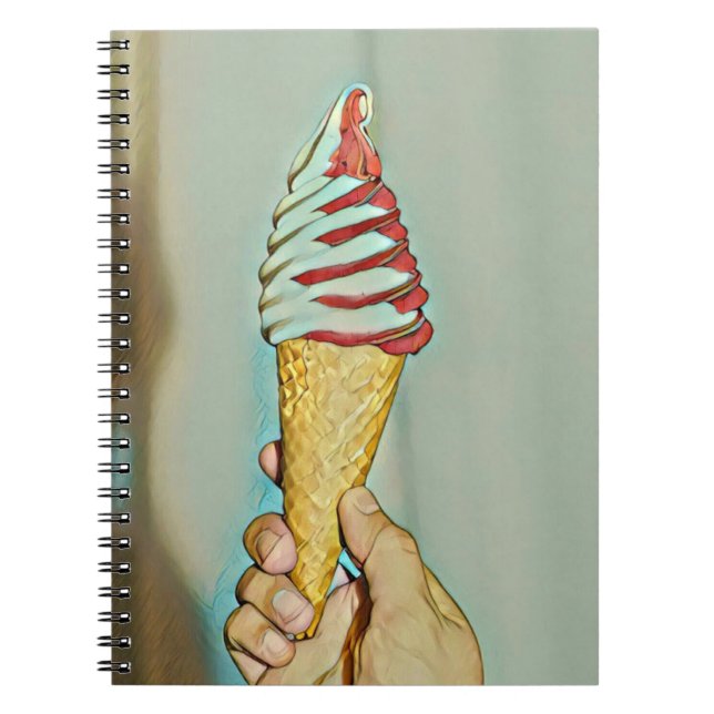 Caderno Espiral Sorvete de chocolate (Frente)