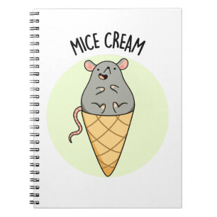 Caderno Espiral Sorvete de Ratos Piada de Sorvete Engraçado