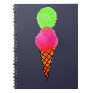 Caderno Espiral Sorvete pop art