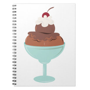 Caderno Espiral Sorvete Sundae
