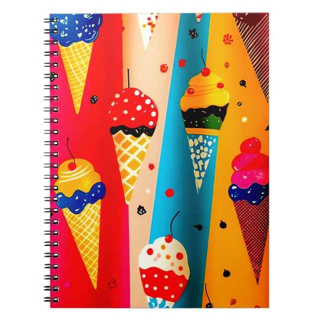 Caderno Espiral Sorvete Yummy (Frente)