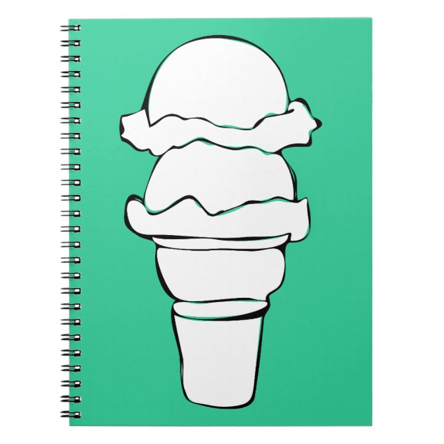 Caderno Espiral sorvetes (Frente)