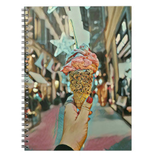 Caderno Espiral Sorvetes