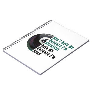 Caderno Espiral Sou Bonita, Sou Boa 8 Ball